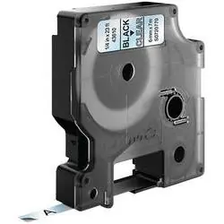 Dymo páska D1 6 mm x 7 m černá na průhledné