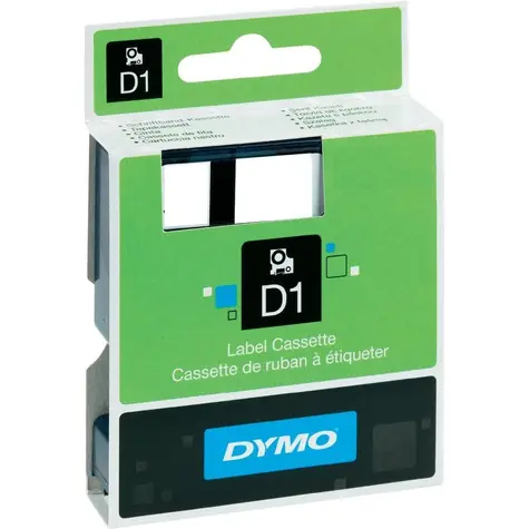Dymo páska D1 9mm x 7m černá na bílé