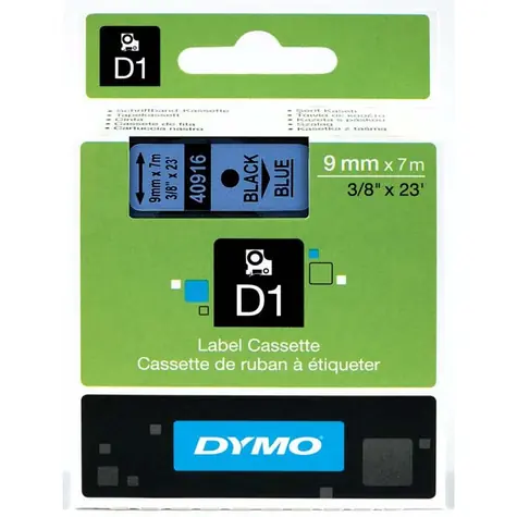 Dymo páska D1 9mm x 7m černá na modré
