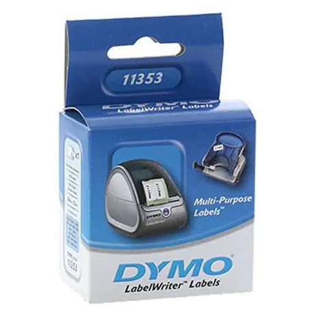 Dymo papírové štítky 25mm x 13mm / bílé / multifunkční / 1000 ks