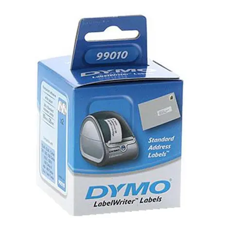 Dymo papírové štítky 89mm x 28mm 2x130 ks / bílé / adresní