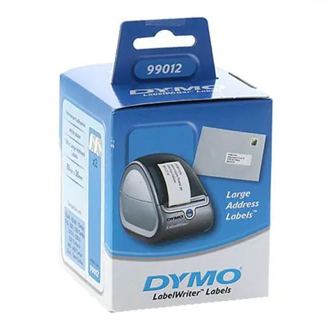 Dymo papírové štítky 89mm x 36mm 2x260 ks / bílé / velké