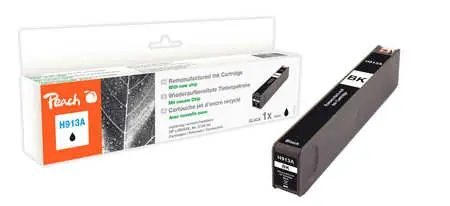 Peach remanufactured alternativní cartridge HP 913A (L0R95AE) černá / 64 ml / new chip