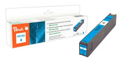 Peach remanufactured alternativní cartridge HP 913A (F6T77AE) modrá / 35 ml / new chip