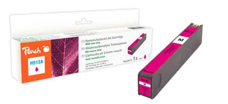 Peach remanufactured alternativní cartridge HP 913A (F6T78AE) purpurová / 35 ml / new chip