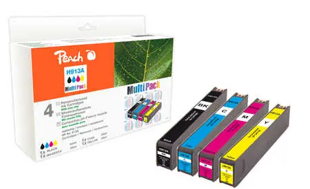 Peach remanufactured alternativní cartridge HP 913A MultiPack / 1x64+3x35 ml / new chip