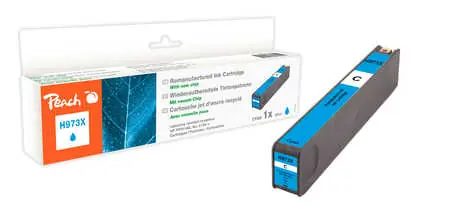 Peach remanufactured alternativní cartridge HP 973XL (F6T81AE) modrá / 85 ml / new chip