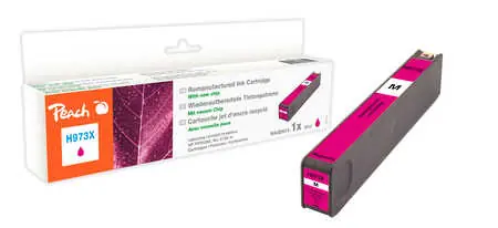 Peach remanufactured alternativní cartridge HP 973XL (F6T82AE) purpurová / 85 ml / new chip