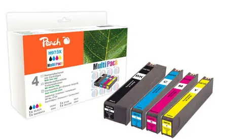Peach remanufactured alternativní cartridge HP 973XL MultiPack / 1x183+3x85 ml / new chip
