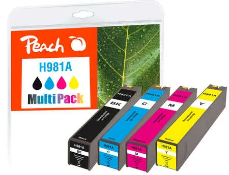 Peach remanufactured alternativní cartridge HP 981A MultiPack / new chip