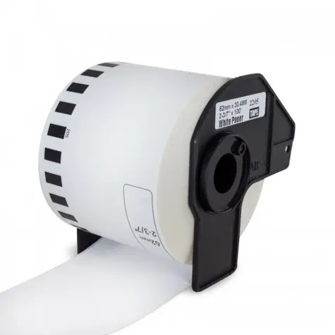 PRINTLINE kompatibilní etikety s Brother DK-22205 / papírová role 62 x 30.48mm