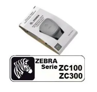 ZEBRA barvící páska bílá pro modely ZC100 a ZC300 / potisk 1500 karet