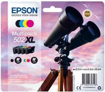 EPSON 502XL originální cartridge CMYK Multipack / pro XP-5100 a XP-5105 / 28.4ml