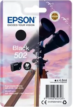 EPSON 502 originální cartridge černá / pro XP-5100 a XP-5105 / 4.6ml