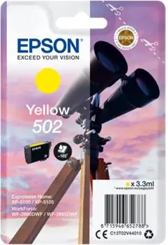EPSON 502 originální cartridge žlutá / pro XP-5100 a XP-5105 / 3.3ml