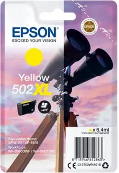 EPSON 502XL originální cartridge žlutá / pro XP-5100 a XP-5105 / 6.4ml