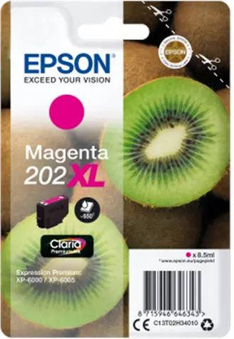 EPSON 202XL Claria Premium fialová / originální cartridge / XP-6000 / 8.5 ml