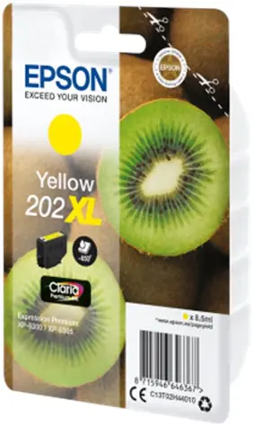 EPSON 202XL Claria Premium žlutá / originální cartridge / XP-6000 / 8.5 ml
