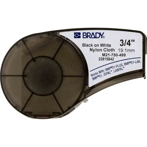 BRADY BMP21 Series označovací páska / černobílá/ 4.9m x 19mm / odolná / pro BMP21, LABPAL a IDPAL