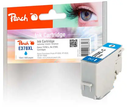 Peach 378XL alternativní cartridge modrá / pro Expression Photo XP 8000 / 13ml