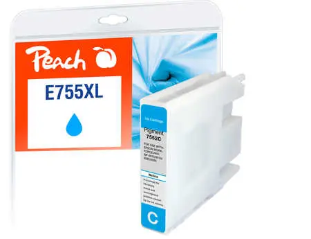Peach T7552 755XL kompatibilní cartidge modrá / pro WorkForce Pro WF-8090 DW Series / 70 ml