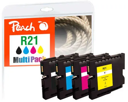 Peach kompatibilní cartridge GC21 MultiPack / pro Ricoh Aficio GX5050N