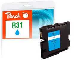 Peach kompatibilní cartridge GC31C modrá / pro Ricoh Aficio GX e2600