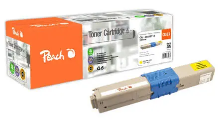 Peach Remanufactured alternativní toner OKI 46508713 žlutá / pro C332 / 1500 stran