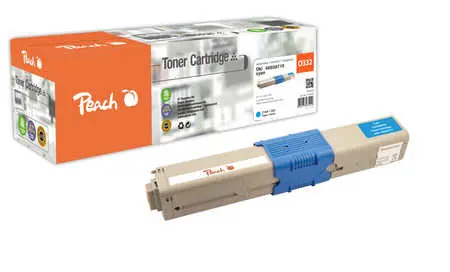 Peach Remanufactured alternativní toner OKI 46508711 modrá / pro C332 / 3000 stran