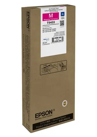 EPSON T9453 XL fialová / pro WorkForce Pro WF-C5xxx / 38.1ml