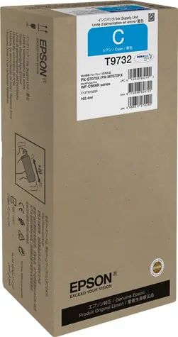EPSON originální cartidge T9732 XL modrá / pro WorkForce Pro WF-C869RDTWF / 192.4 ml