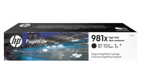 HP originální inkoustová náplň 981X černá / pro HP PageWide Enterprise Color 556dn & 556xh / 194ml