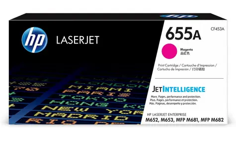HP 655A originální toner fialová / Color LaserJet Enterprise M652n / 10.500 stran