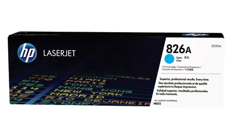 HP 826A originální toner modrá / Color LaserJet Enterprise M855dn / 31.500 stran
