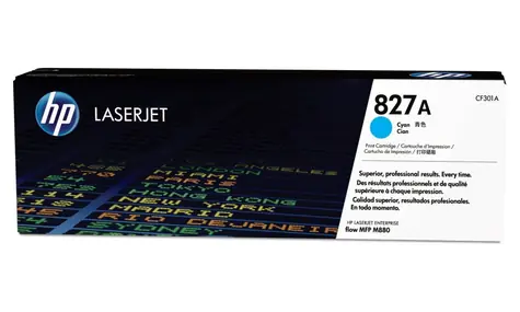 HP 827A originální toner modrá / Color LaserJet Enterprise M880 / 32.000 stran