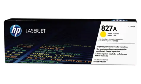HP 827A originální toner žlutá / Color LaserJet Enterprise M880 / 32.000 stran