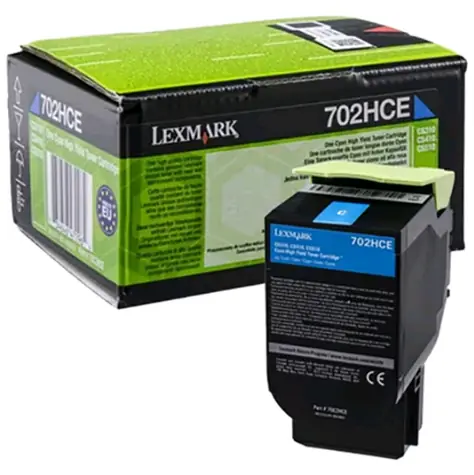 Lexmark 702HCE Korporátní vysokokapacitní tonerová kazeta modrá / 3.000 stran