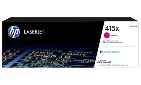 HP 415X originální toner fialová / pro HP Color LaserJet Pro M454dn / 6.000 stran