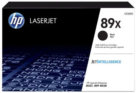 HP 89X originální toner černá / pro HP LaserJet Enterprise M507dn / 10.000 stran