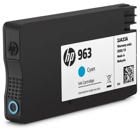 HP 963 originální cartridge modrá / pro HP OfficeJet Pro 9010 & 9013 & 9020 & 9023 / 700 stran