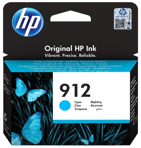 HP 912 originální cartridge modrá / pro HP OfficeJet 8013 & HP OfficeJet Pro 8023 / 2.93ml / 315 stran