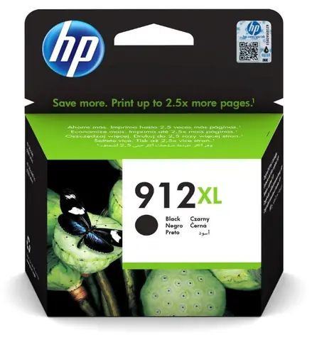 HP 912XL originální cartridge černá / pro HP OfficeJet 8013 & HP OfficeJet Pro 8023 / 21.7ml / 825 stran