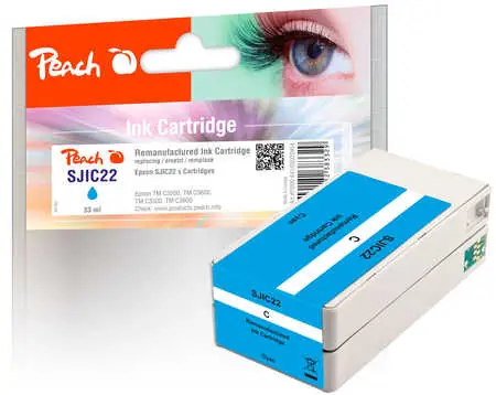 Peach remanufactured cartridge pro ColorWorks C3500 modrá / 31ml / reset chip
