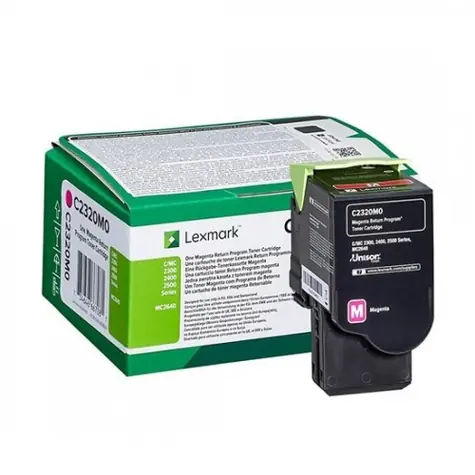 Lexmark C2320M0 originální vratný toner fialová / pro C2525 & C2425 & C2535 & MC 2325 & MC 2425 & MS2535 / 1.000stran