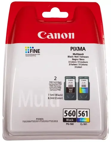 Canon PG-560 & CL-561 Blistr originální cartridge Multipack / pro PIXMA TS5350 / 2x 180 stran