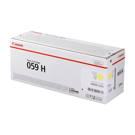Canon 059 H originální tonerová kazeta žlutá / pro i-SENSYS LBP852Cx / 13.500 stran