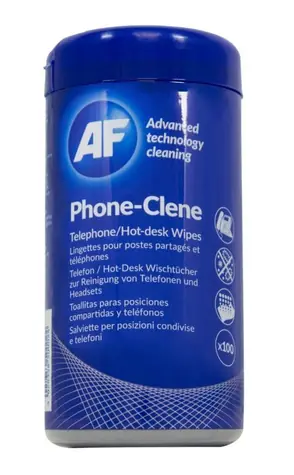 AF Phone-Clene - čisticí hygienické ubrousky na telefony & náhlavní soupravy (100 ks)