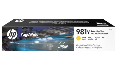 HP originální inkoustová náplň 981Y žlutá / pro HP PageWide Enterprise Color 556dn & 556xh / 185ml