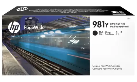 HP originální inkoustová náplň 981Y černá / pro HP PageWide Enterprise Color 556dn & 556xh / 343.5ml