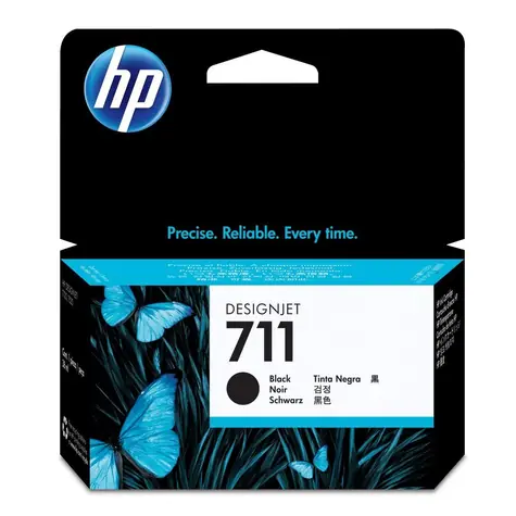 HP CZ129A originální cartridge 711 černá / DesignJet T120 T520 / 38 ml 